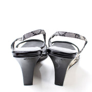 GG Canvas Slingback Wedge Size 38.5