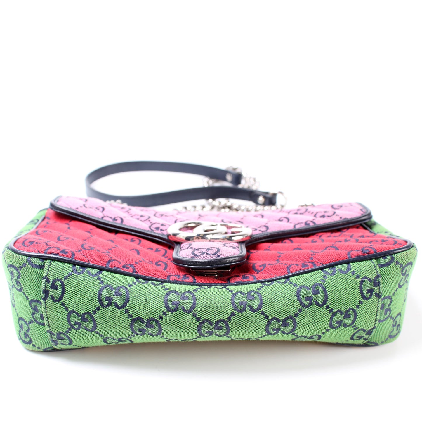 443497 GG Marmont Shoulder Multicolor Quilted Canvas Small Flap lbcase