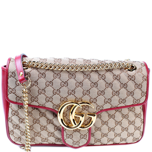 443496 GG Marmont Shoulder Medium lbcase