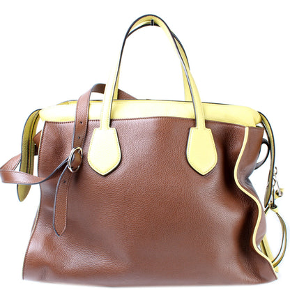 370820 Rambled Layered Tote Leather lbcase