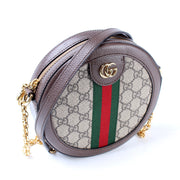 550618 Ophidia GG Supreme Round Small Crossbody