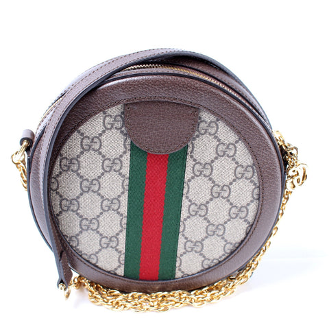 550618 Ophidia GG Supreme Round Small Crossbody