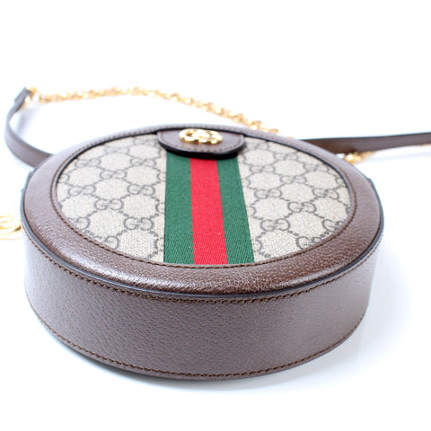 550618 Ophidia GG Supreme Round Small Crossbody