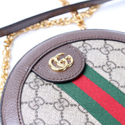 550618 Ophidia GG Supreme Round Small Crossbody