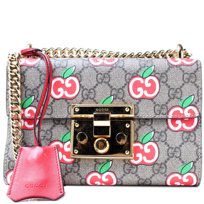409487 GG Supreme Apple Small Padlock Shoulder Bag lbcase