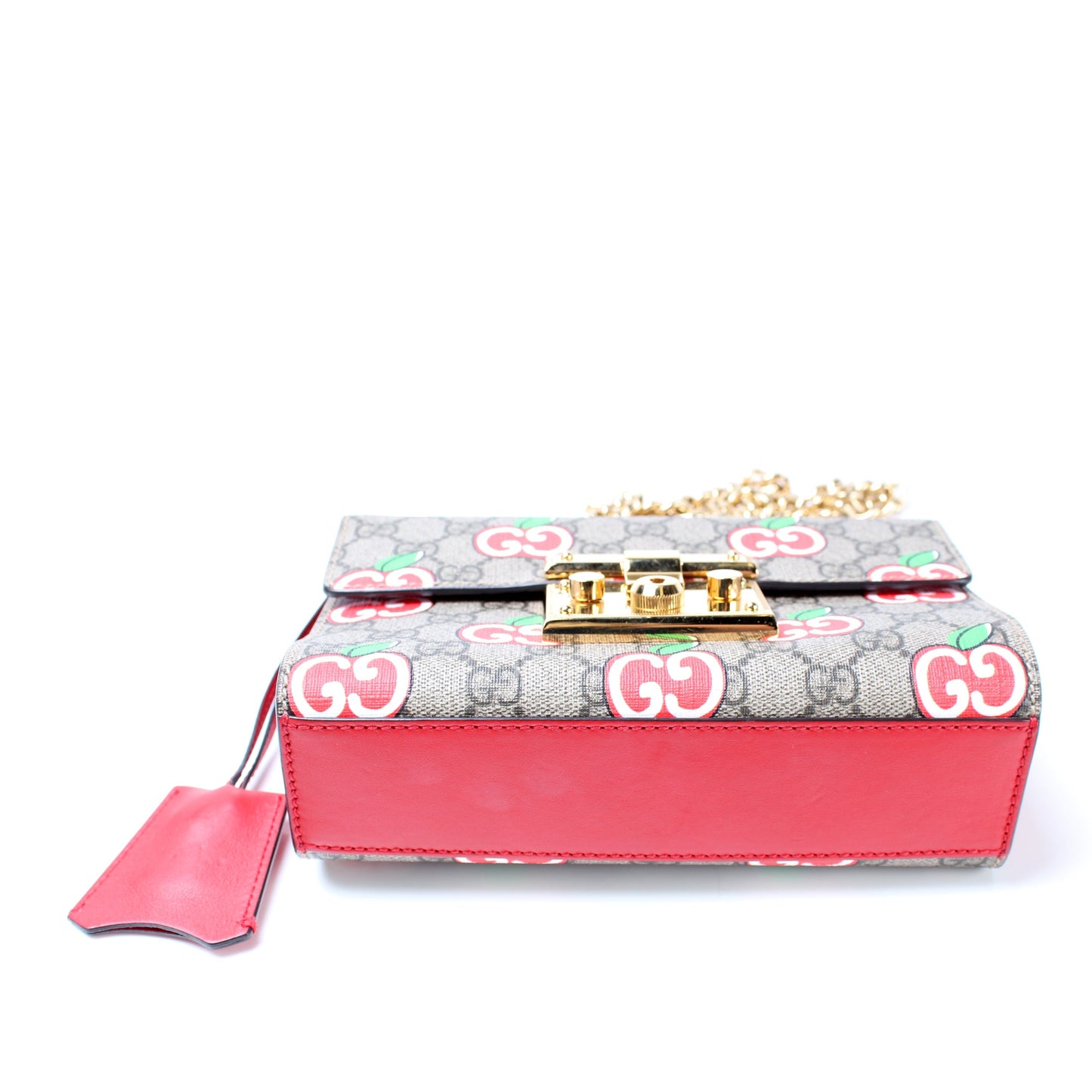 409487 GG Supreme Apple Small Padlock Shoulder Bag lbcase