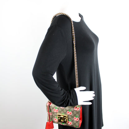 409487 GG Supreme Apple Small Padlock Shoulder Bag lbcase