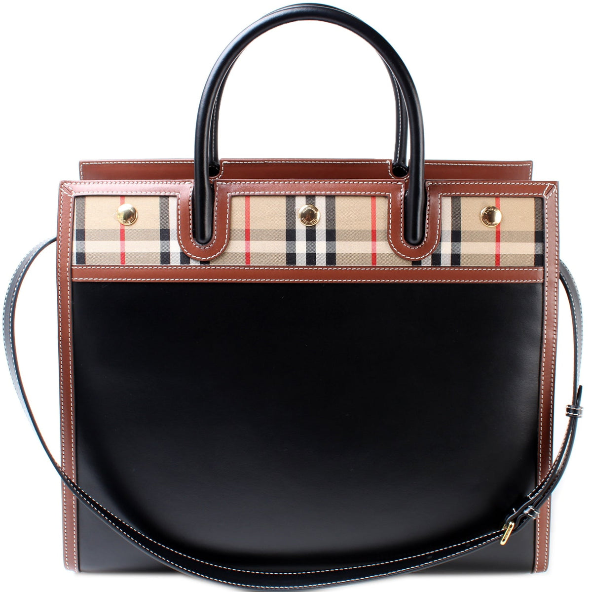 Title Vintage Check Tote Large