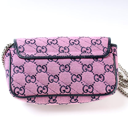 476433 Marmont Canvas Mini Flap lbcase