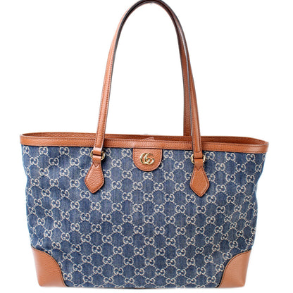 631685 Ophidia GG Denim Tote lbcase