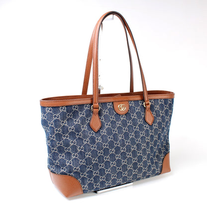 631685 Ophidia GG Denim Tote lbcase