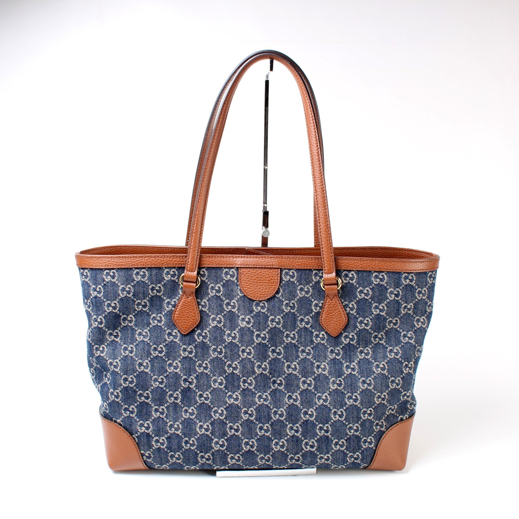 631685 Ophidia GG Denim Tote lbcase