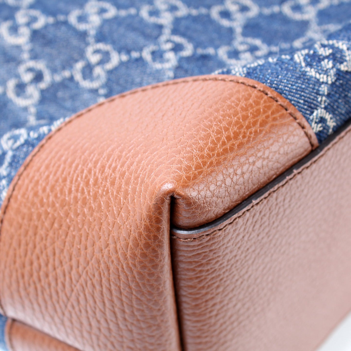 631685 Ophidia GG Denim Tote lbcase