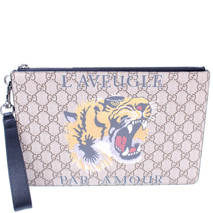 473904 GG Supreme Tiger Pouch lbcase