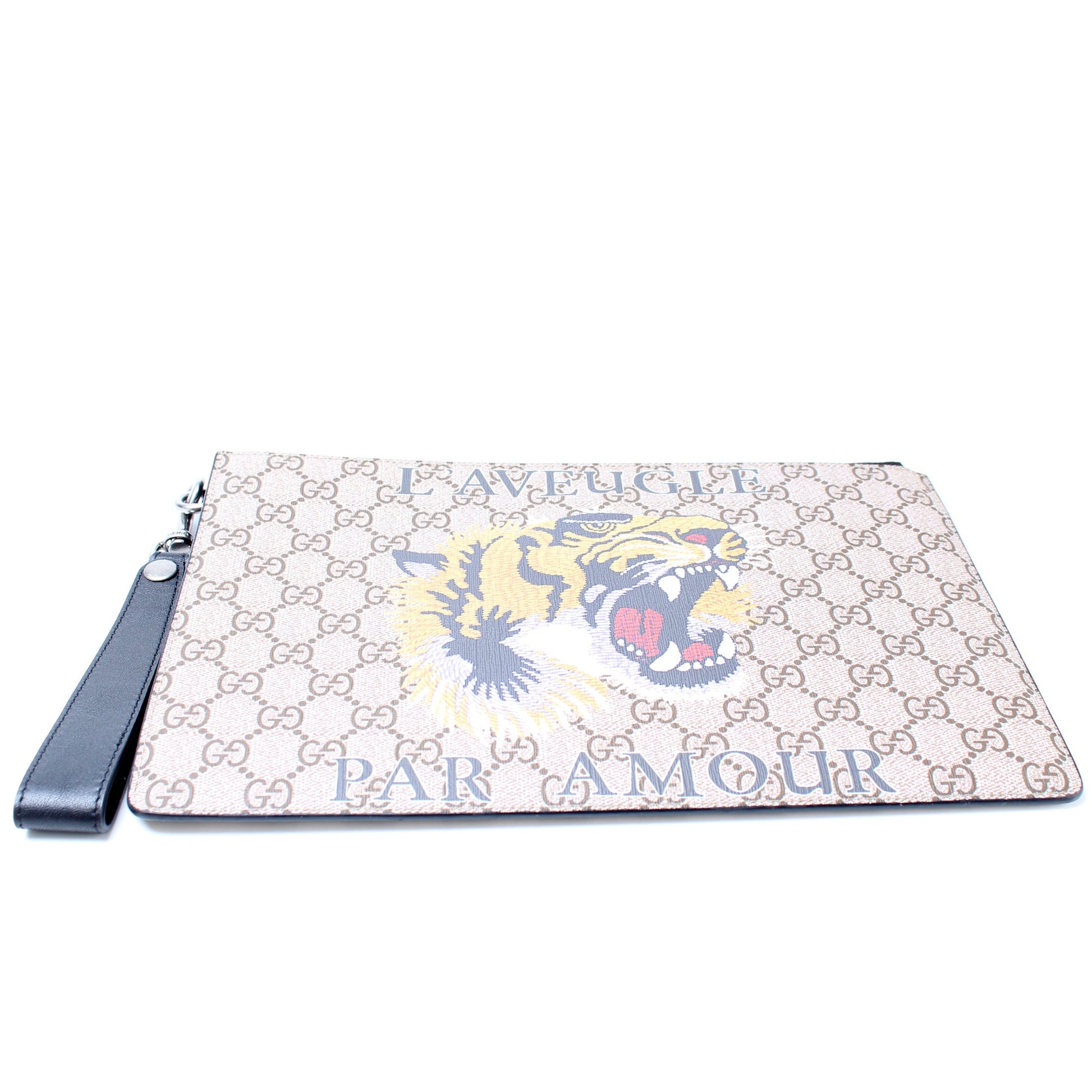 473904 GG Supreme Tiger Pouch lbcase