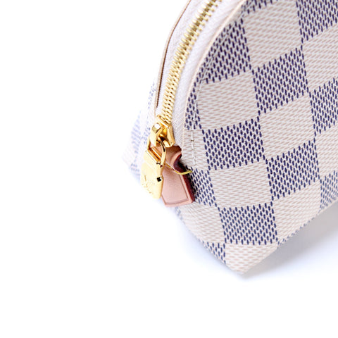 Cosmetic Pouch PM Damier Azur