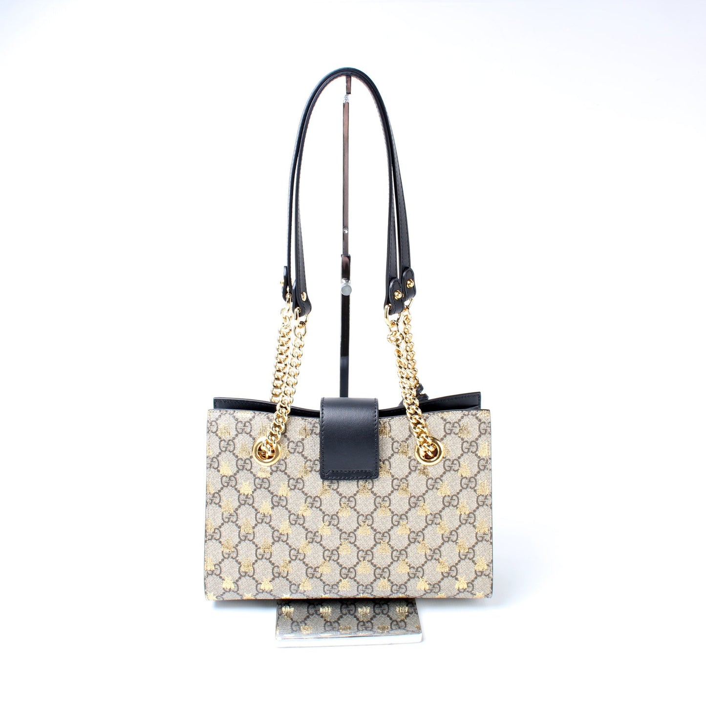 498156 Padlock GG Bee Small Tote lbcase