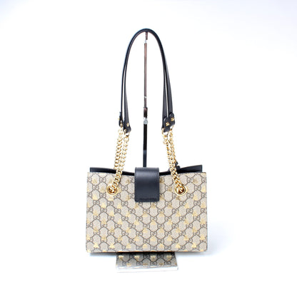 498156 Padlock GG Bee Small Tote lbcase