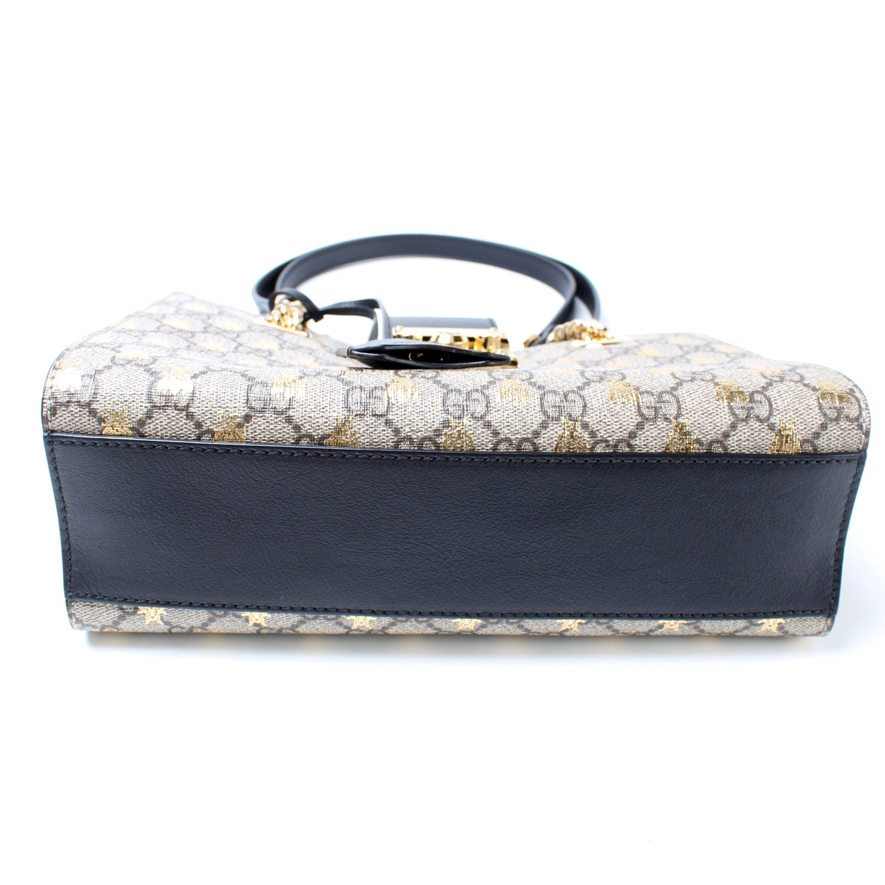 498156 Padlock GG Bee Small Tote lbcase