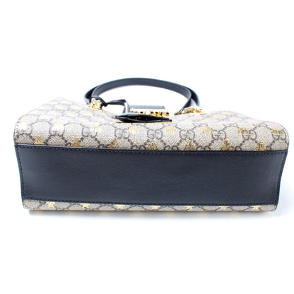 498156 Padlock GG Bee Small Tote lbcase