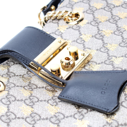 498156 Padlock GG Bee Small Tote lbcase