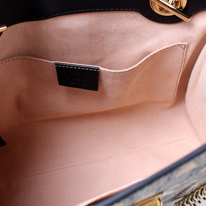 498156 Padlock GG Bee Small Tote lbcase