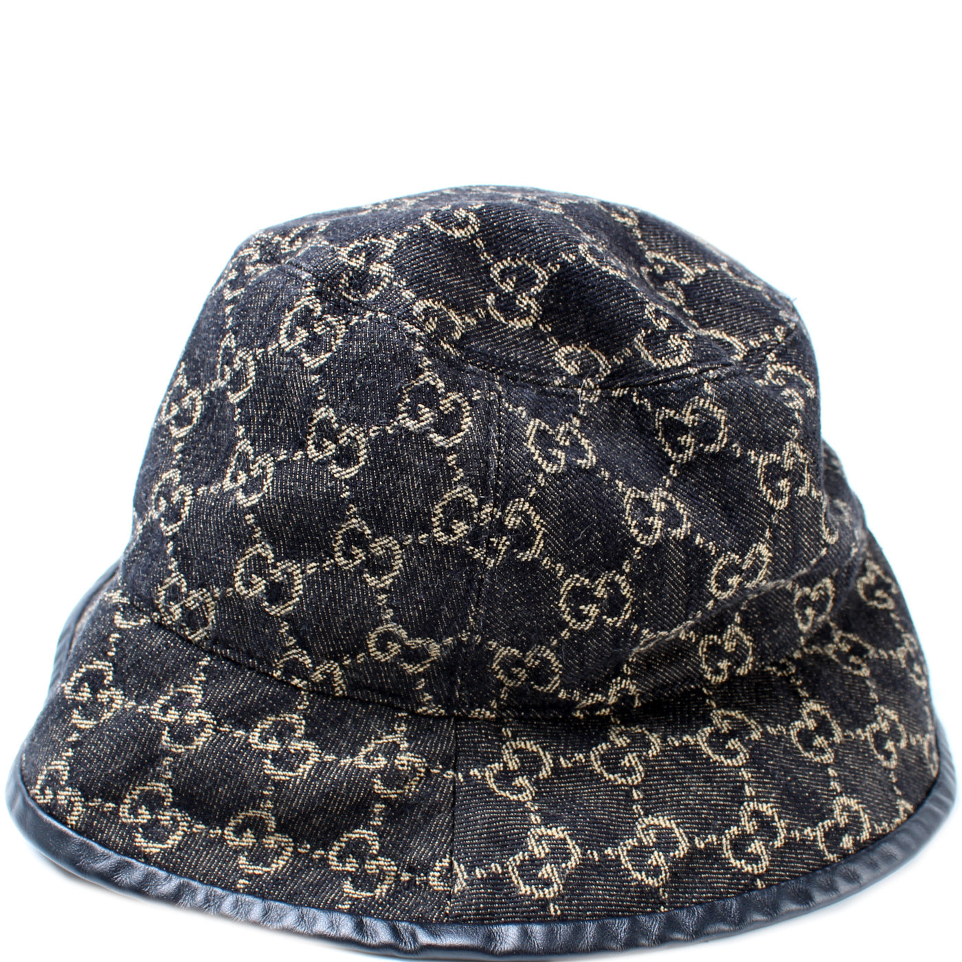 576371 GG Denim Bucket Hat lbcase