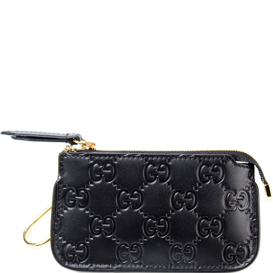 447964 GG Leather Key Pouch lbcase
