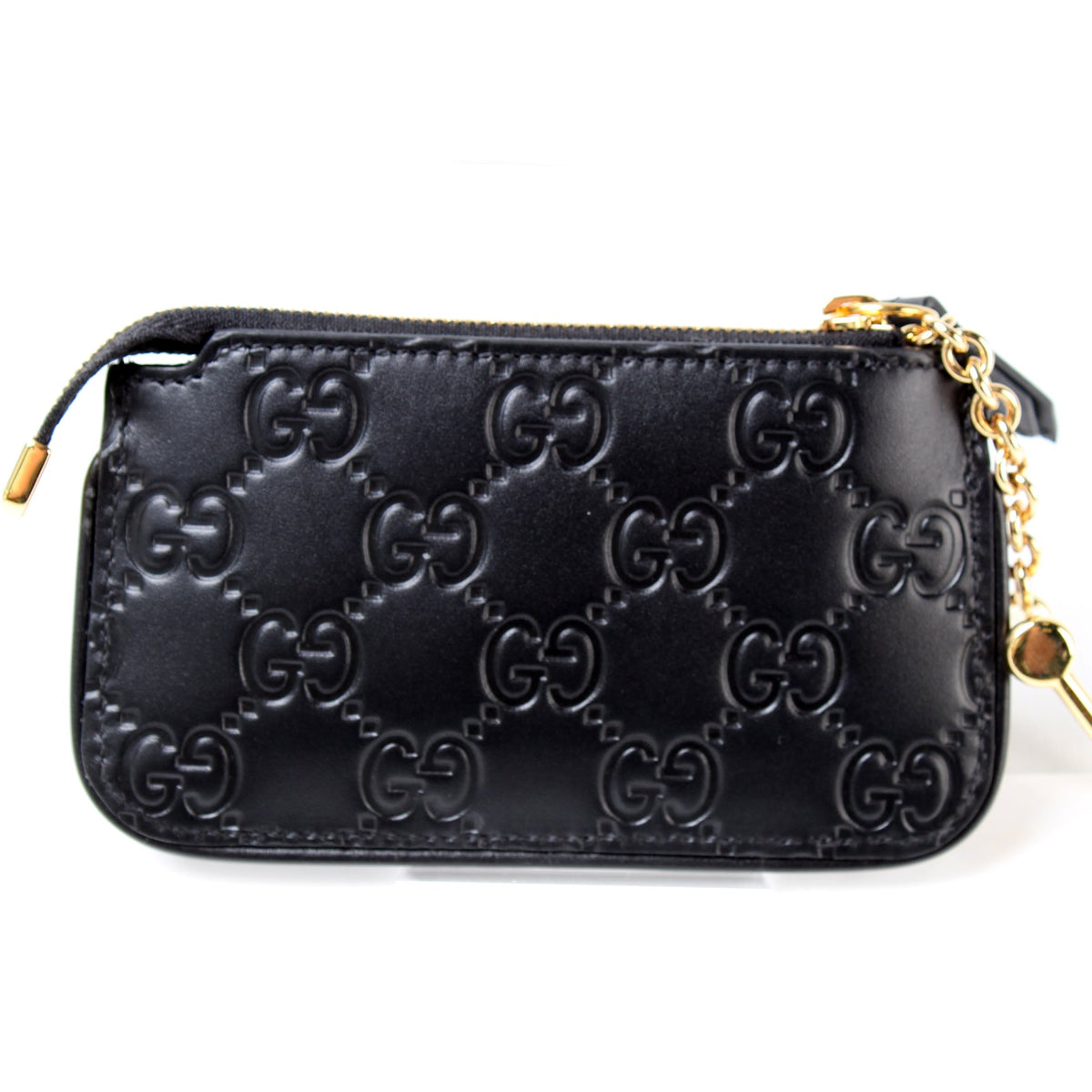 447964 GG Leather Key Pouch lbcase