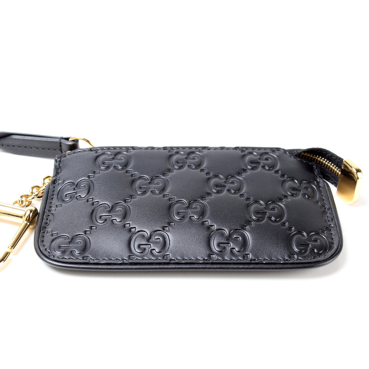 447964 GG Leather Key Pouch lbcase