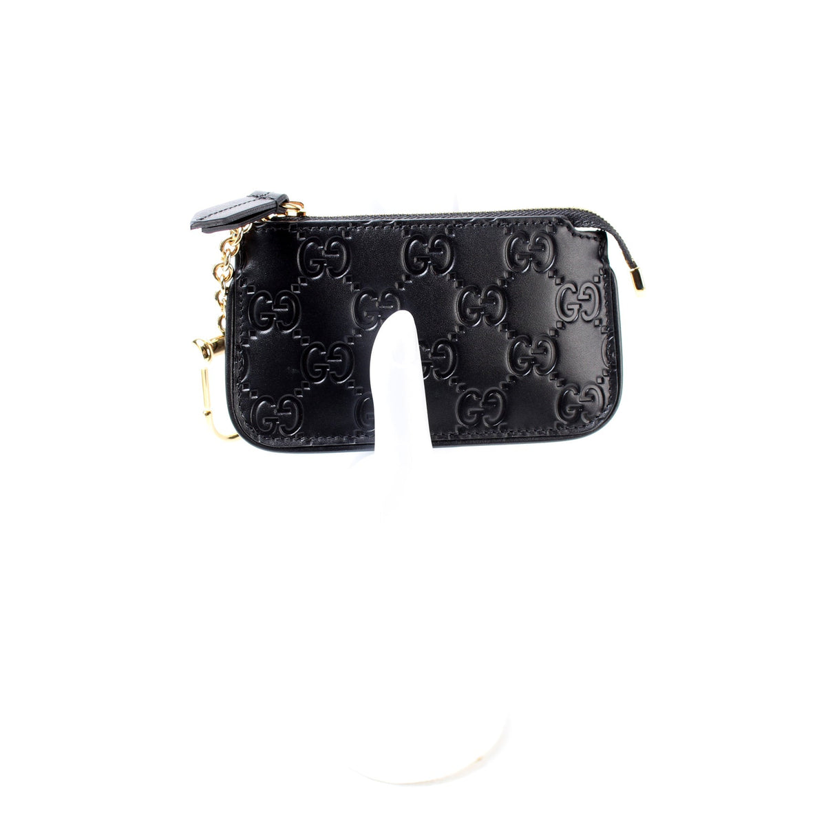 447964 GG Leather Key Pouch lbcase