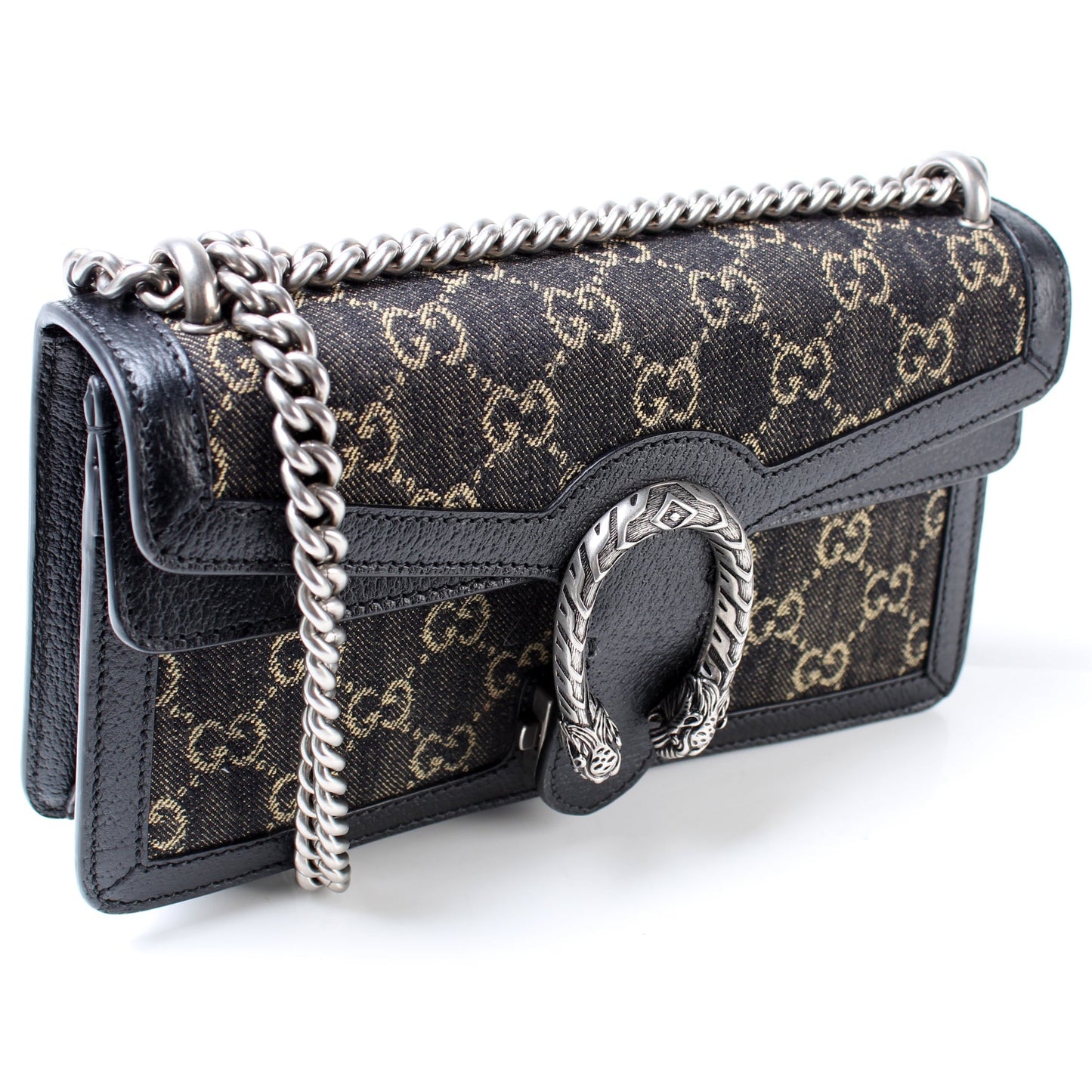 499623 Dionysus Small GG Denim lbcase