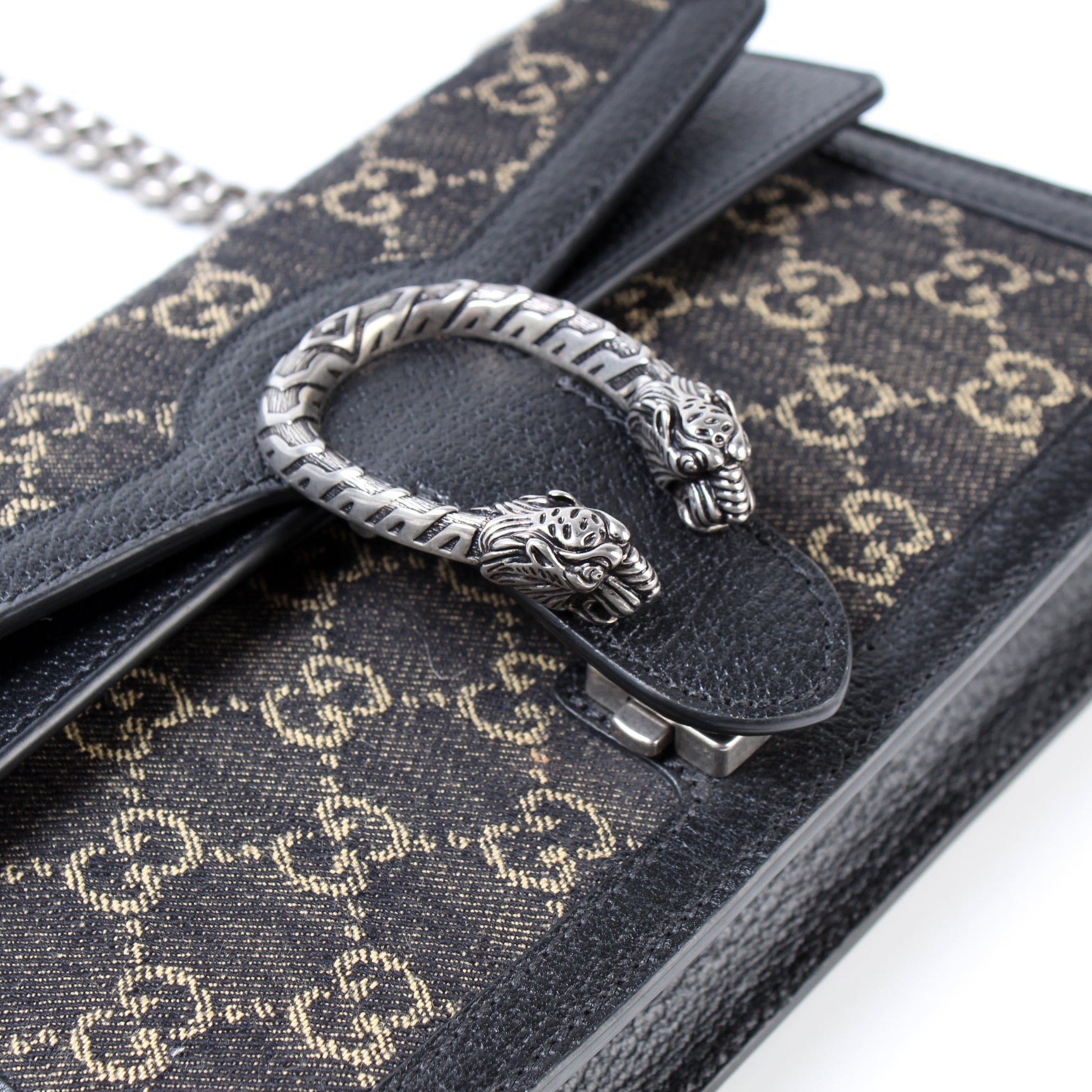 499623 Dionysus Small GG Denim lbcase