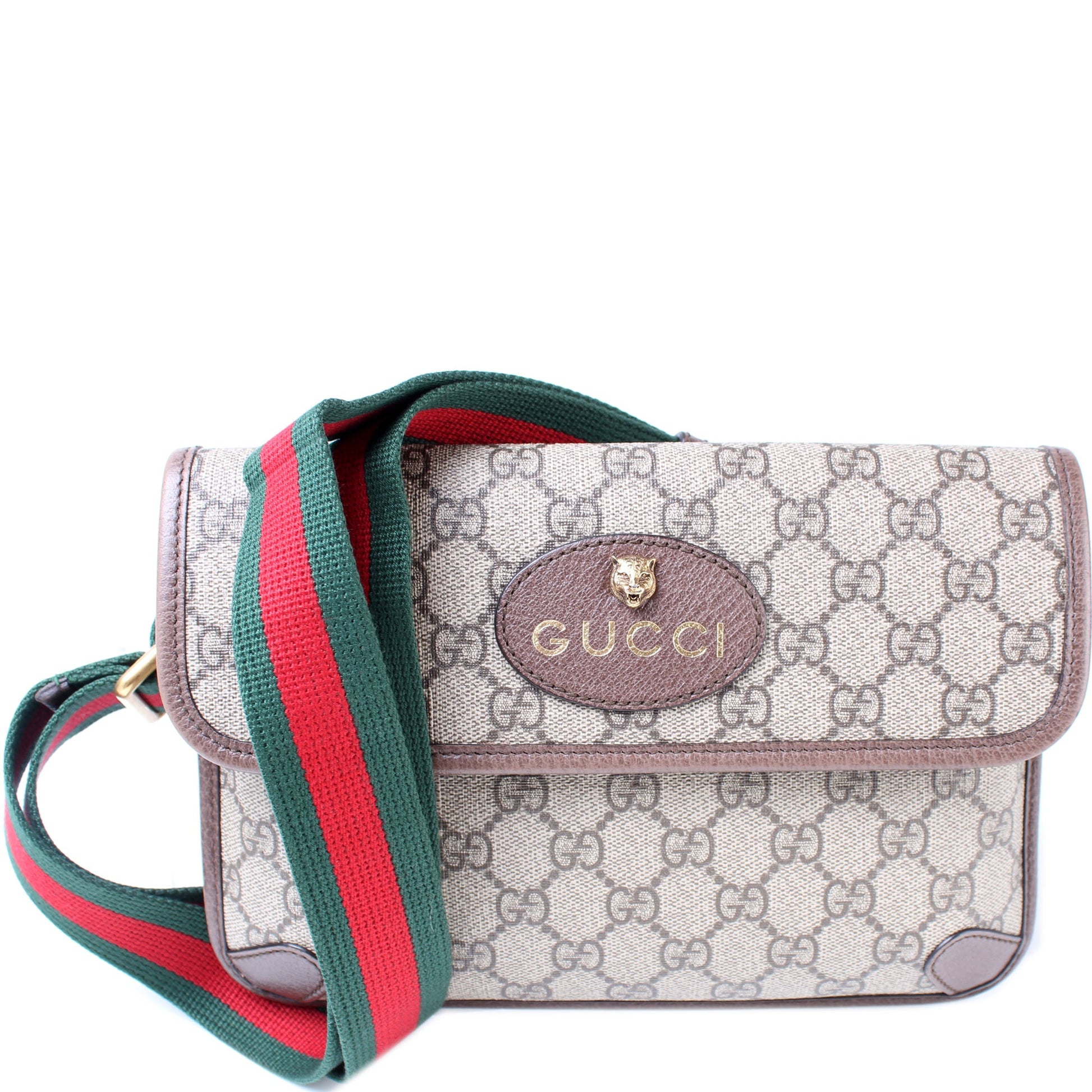493930 GG Supreme Neo Web Belt lbcase
