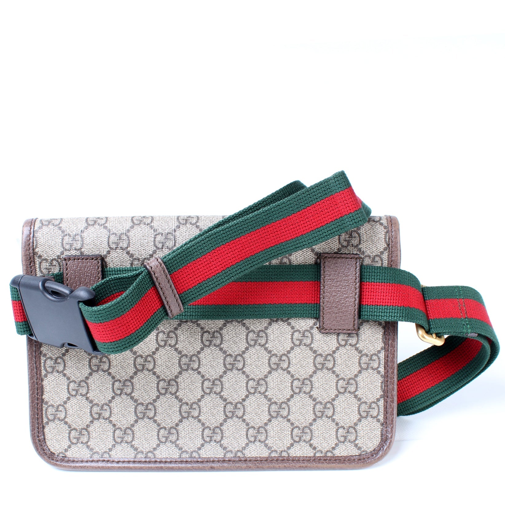 493930 GG Supreme Neo Web Belt lbcase