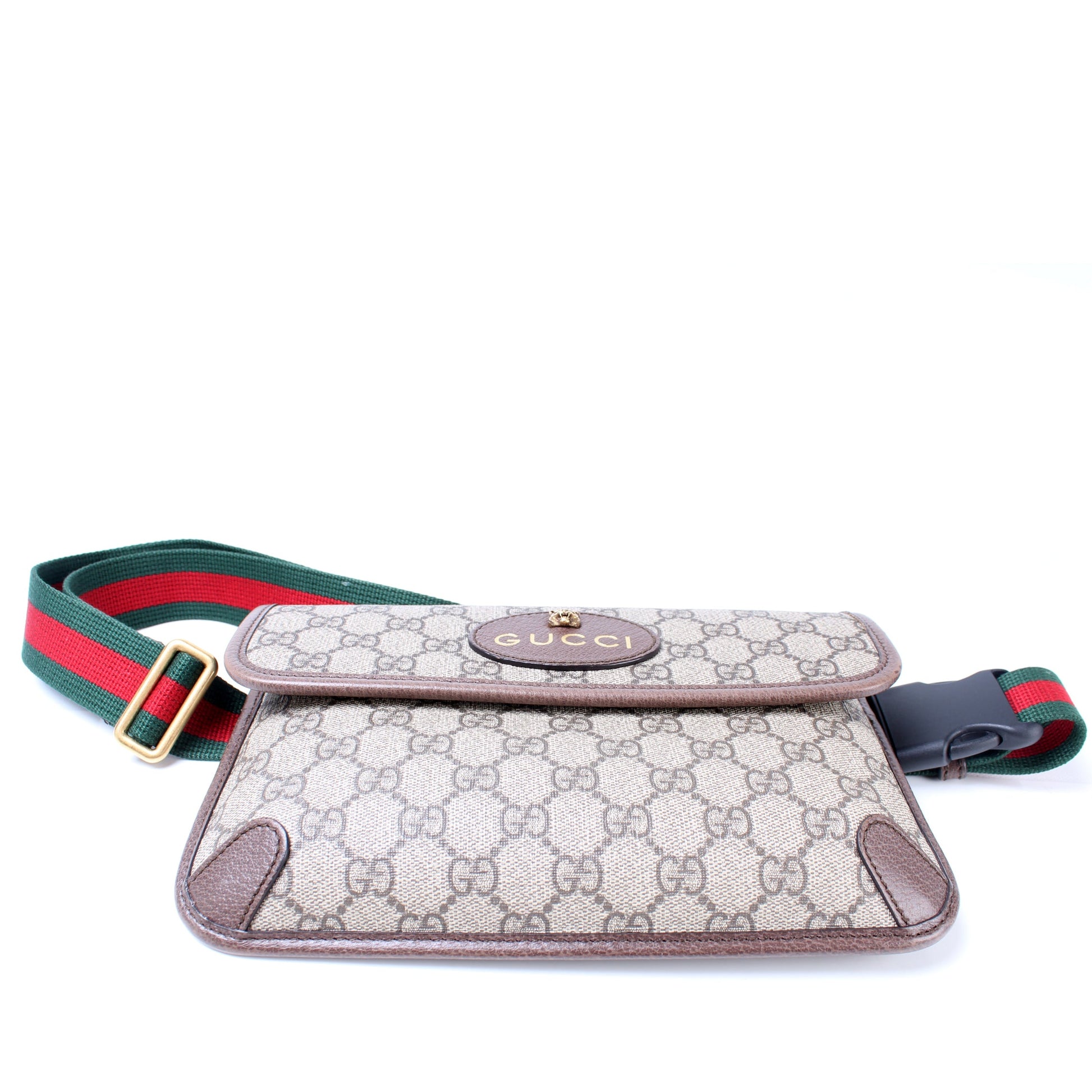 493930 GG Supreme Neo Web Belt lbcase