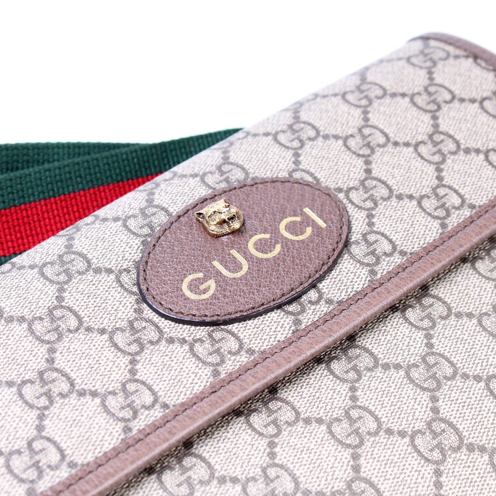 493930 GG Supreme Neo Web Belt lbcase