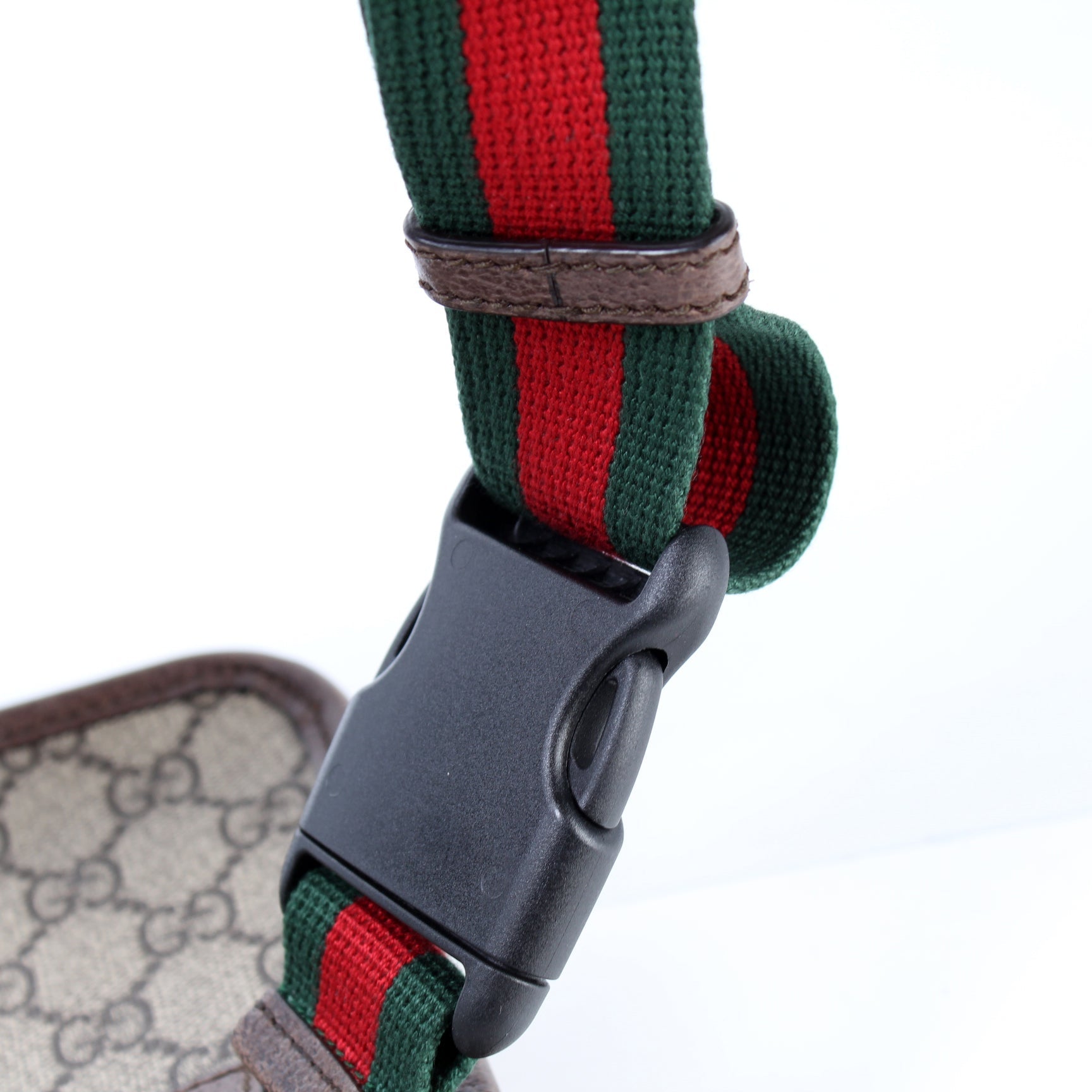 493930 GG Supreme Neo Web Belt lbcase