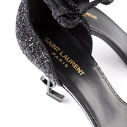 YSL Monogram Sandal Heels Glitter Size 41