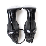YSL Monogram Sandal Heels Glitter Size 41