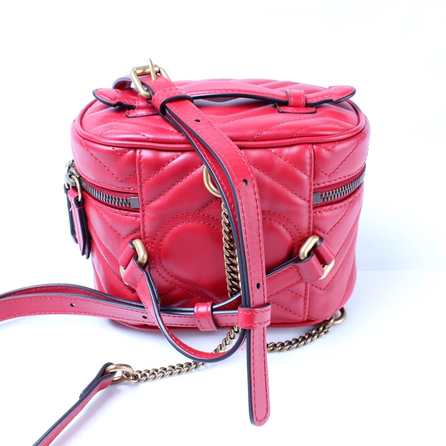 593594 GG Marmont Mini Vanity Backpack lbcase