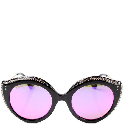 GG0214S Rhinestone Cat Eye Sunglasses lbcase