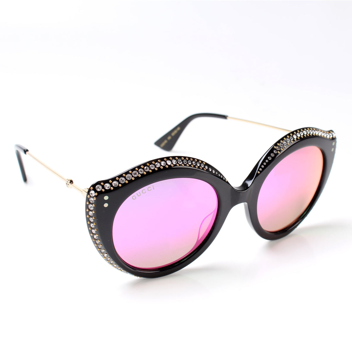 GG0214S Rhinestone Cat Eye Sunglasses lbcase