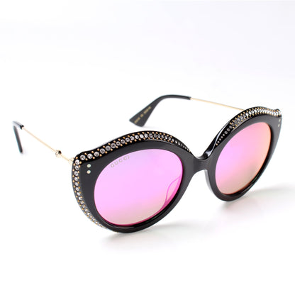 GG0214S Rhinestone Cat Eye Sunglasses lbcase