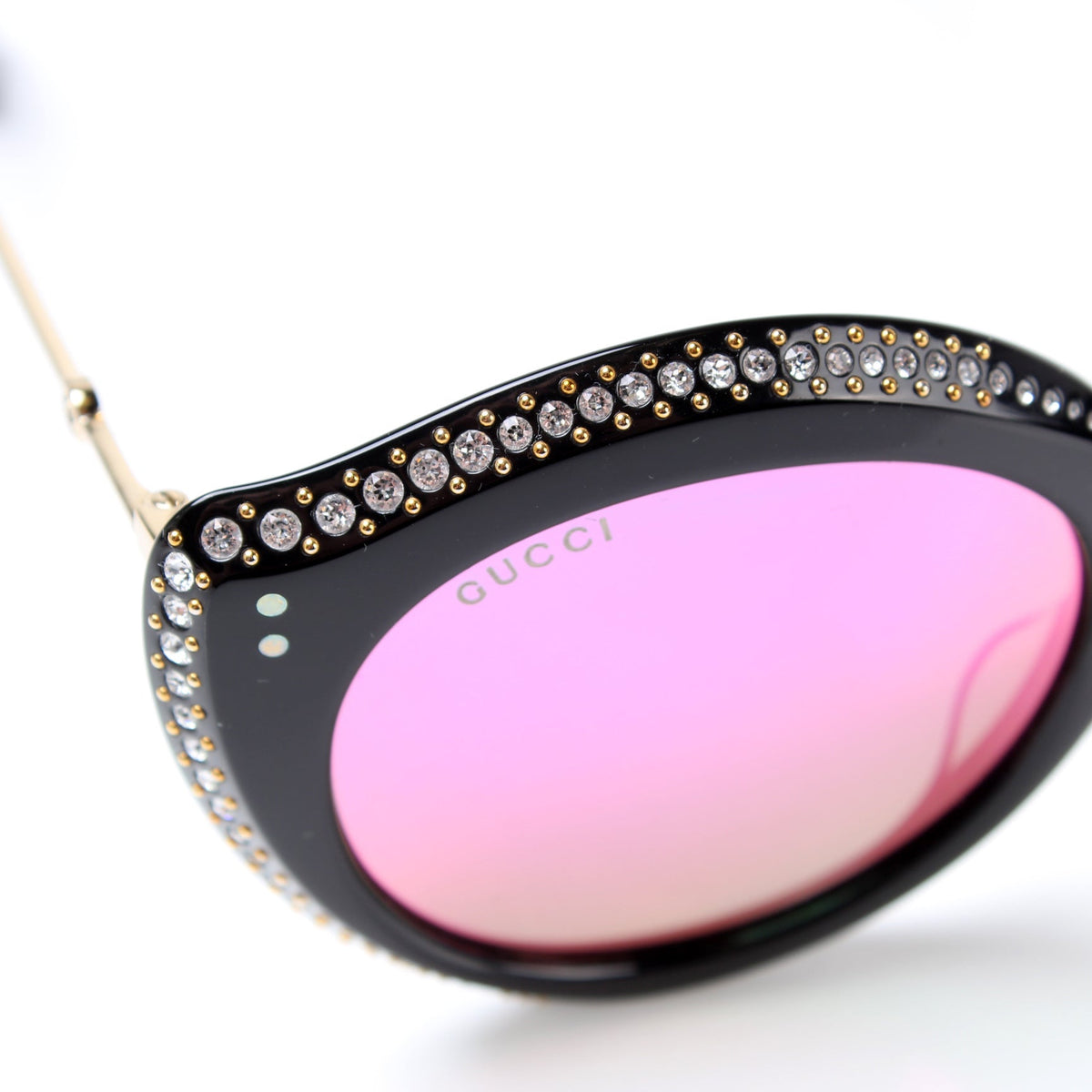 GG0214S Rhinestone Cat Eye Sunglasses lbcase
