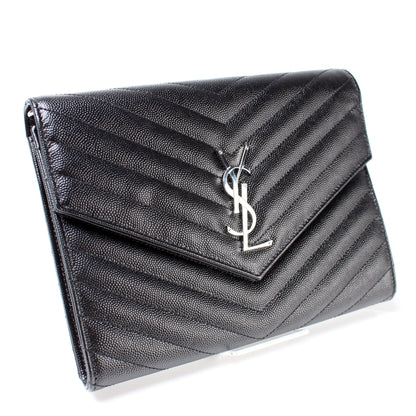 617662 Grain De Cassandre Flap Pouch Wristlet