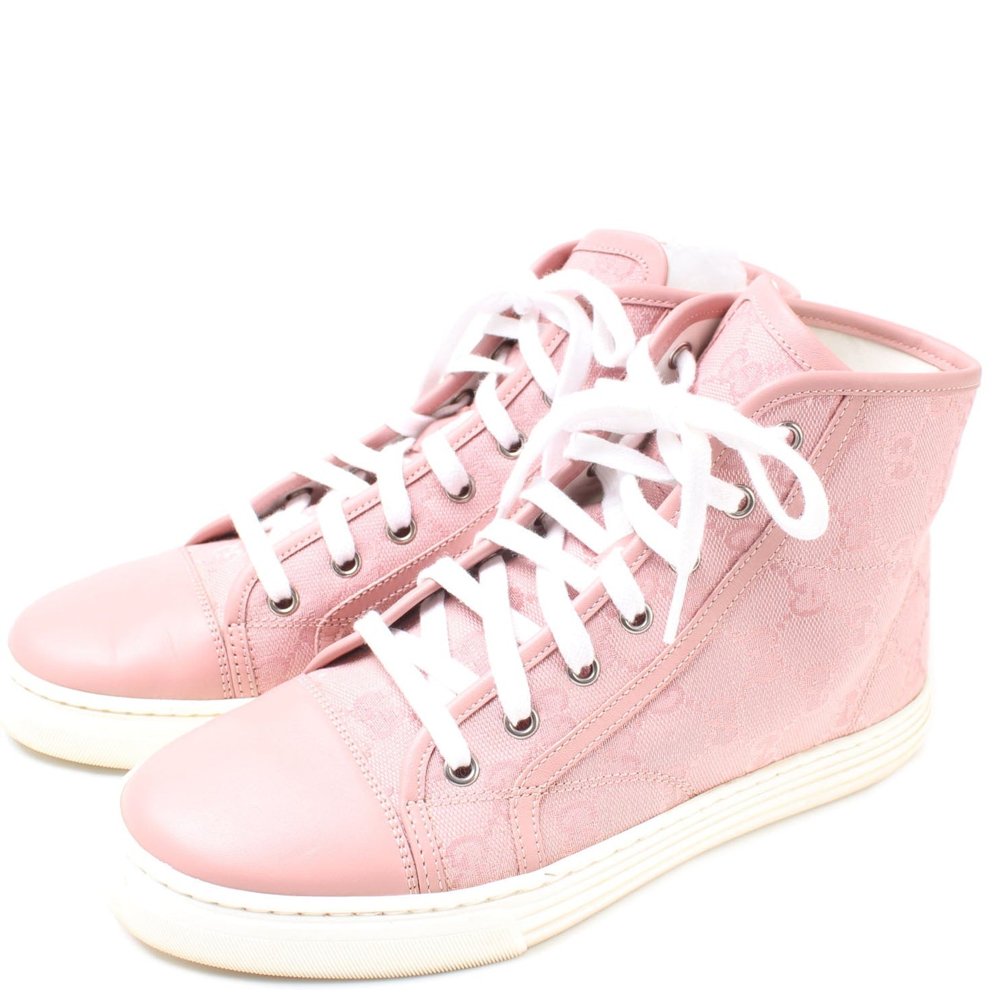 GG Canvas High Top Sneakers Size 38 lbcase