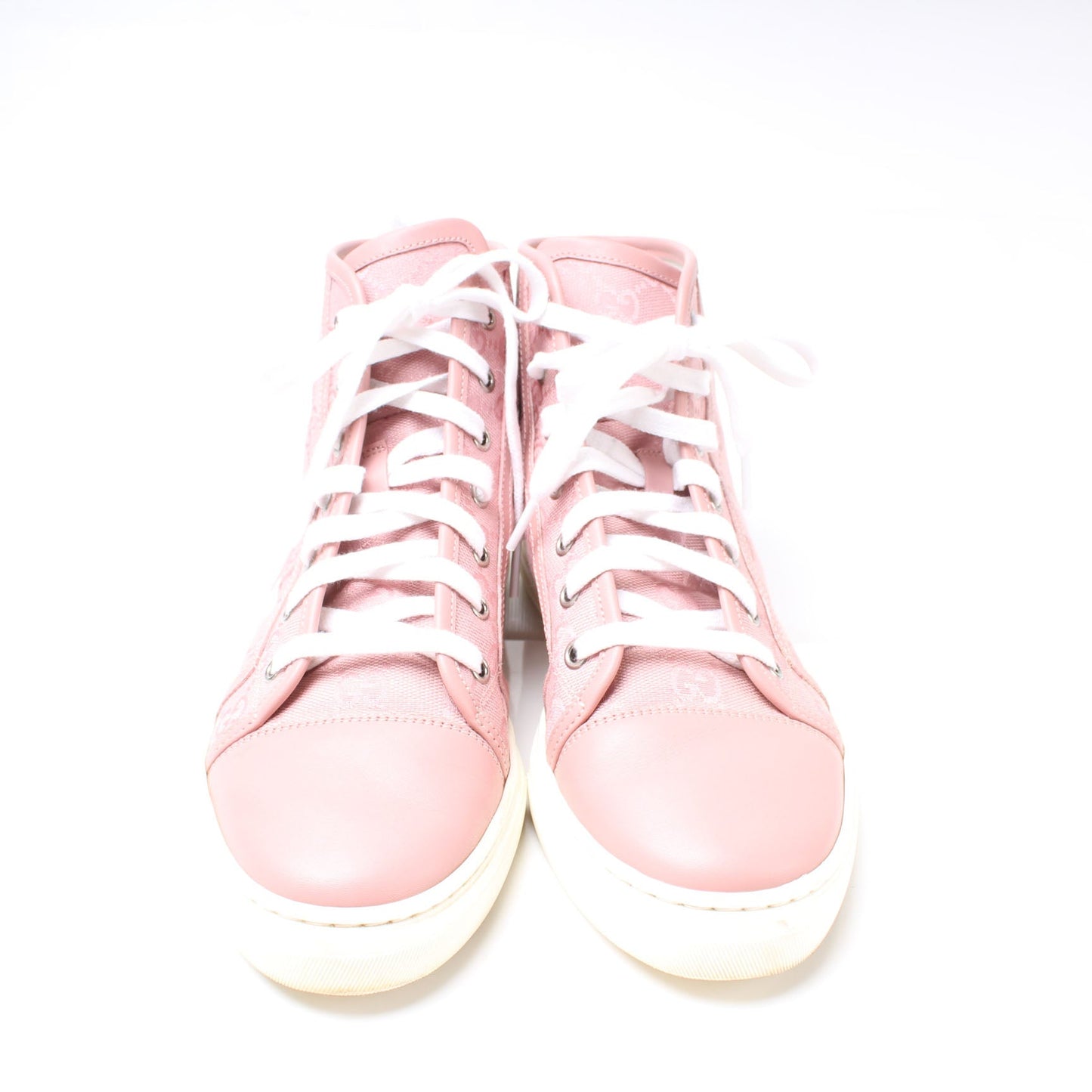 GG Canvas High Top Sneakers Size 38 lbcase