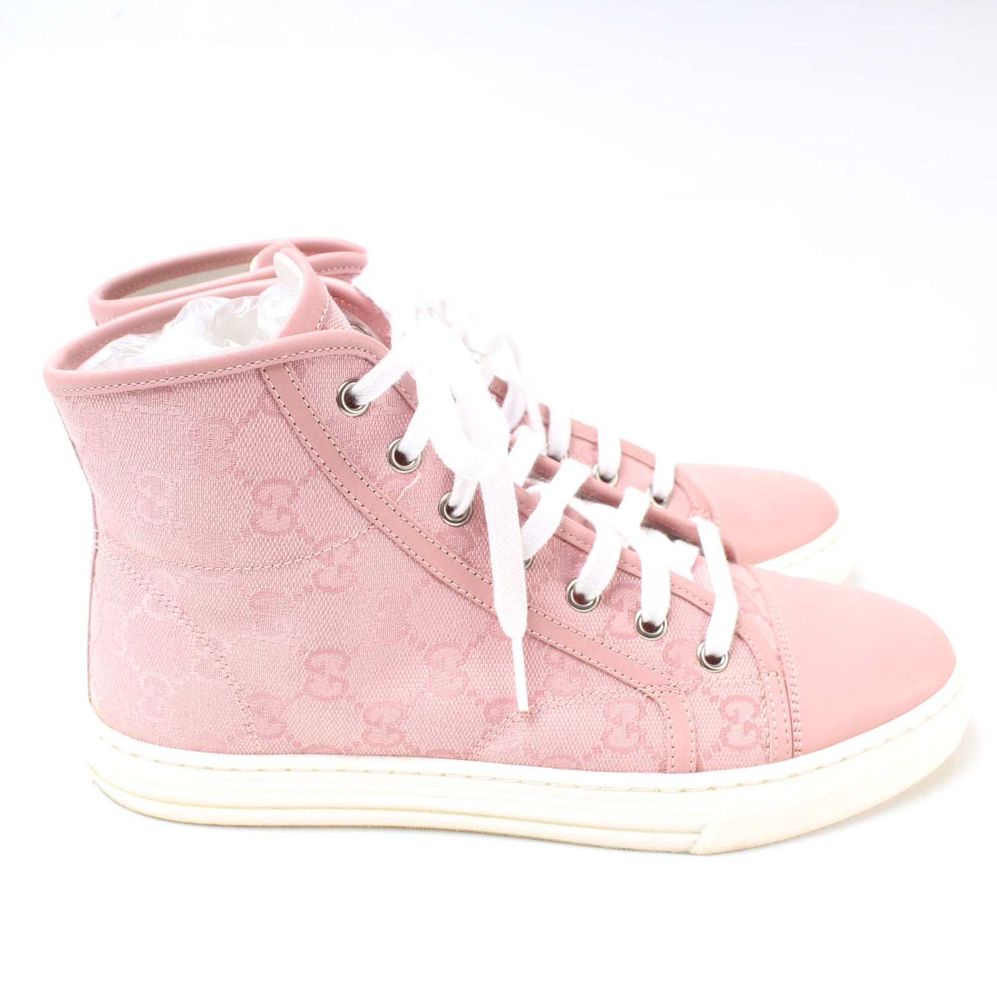 GG Canvas High Top Sneakers Size 38 lbcase
