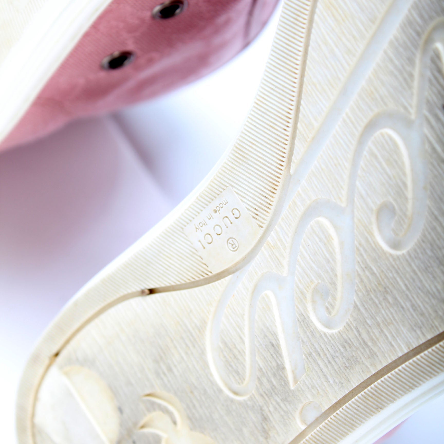 GG Canvas High Top Sneakers Size 38 lbcase